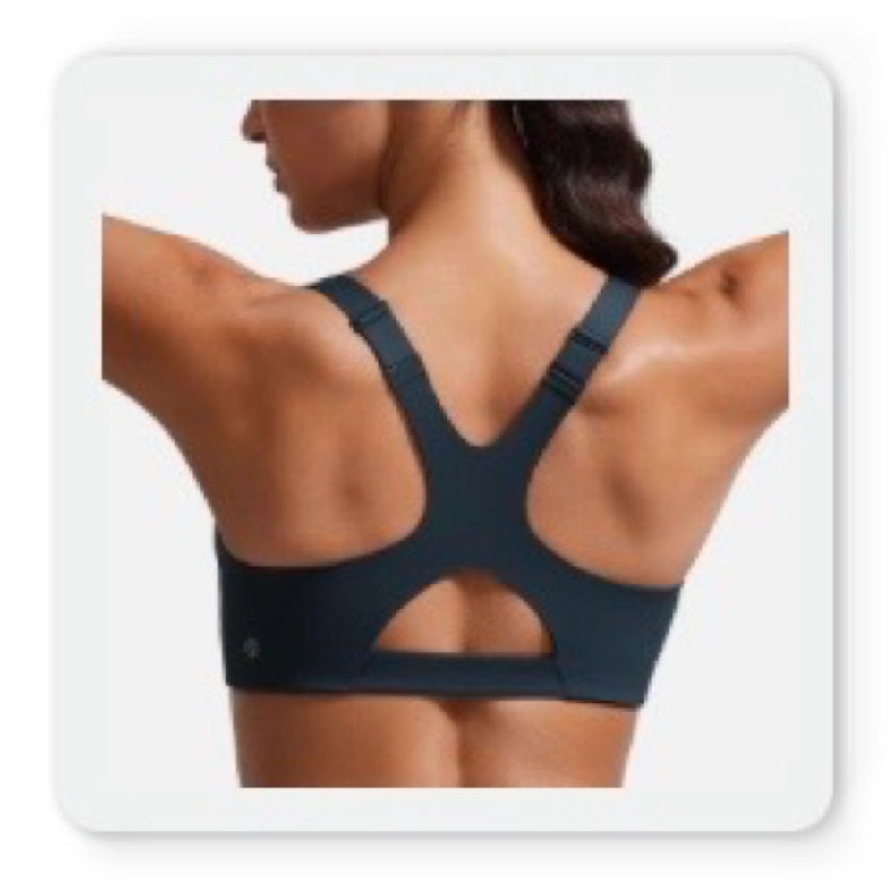 CRZ YOGA - Butterlift Womens Racerback True Navy Sports Bra